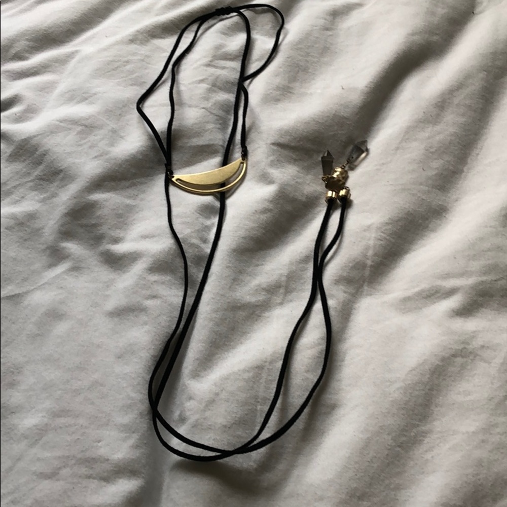 Long Choker Cord Necklace